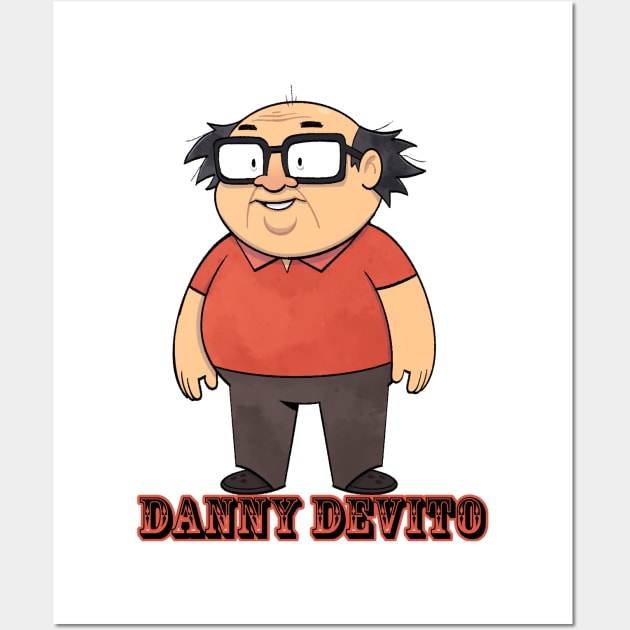 danny devito Wall Art by Illustration Planet